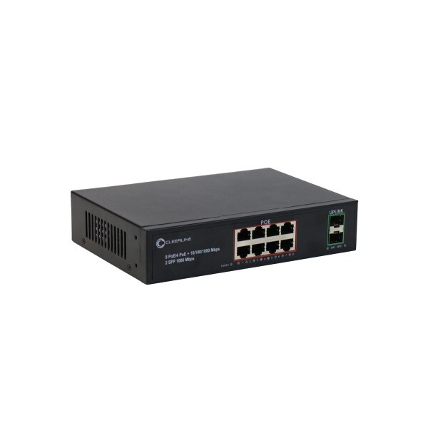 2 x SFP to 8 x RJ45 Gigabit Non-Managed Switch